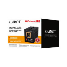UPS - KEMOT PROsinus-500 500 VA / 300 W juodas UPS - KEMOT PROsinus-500 500 VA / 300 W juodas