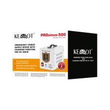UPS - KEMOT PROsinus-500 500 VA / 300 W 12 V balta UPS - KEMOT PROsinus-500 500 VA / 300 W 12 V balta