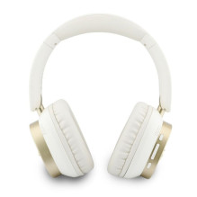 Guess Rectangle Metal Script Logo ENC Wireless Headphone White Guess Rectangle Metal Script Logo ENC Wireless Headphone White