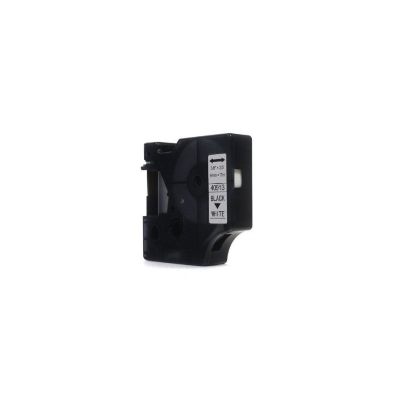 Juostelės JetWorld keitimas Dymo D1 Juoda ant balto 9mm x 7m LM100, LM100Plus, LM100Series, LM120P, __8 MI_9