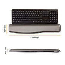Fellowes Premium graphite wrist rest for keyboard Fellowes Premium graphite wrist rest for keyboard