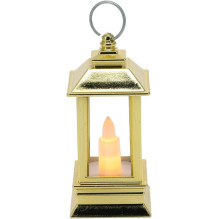 Dekoracija Žibintas su LED, AEX000300, 9 cm, 4 cm, aukso Dekoracija Žibintas su LED, AEX000300, 9 cm, 4 cm, aukso