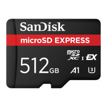 SanDisk Express MicroSD Card 512 GB Class 10 UHS-I / U3 A1 V30 (SDSQXFN-512G-GN4NN)