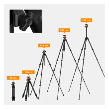 Fotoaparato Trikojis - K&amp;F Concept KF09.161, 162 cm, Juoda
