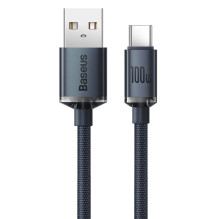 Baseus Crystal Shine Kabel USB-A to USB-C 100 W 5 A 1.2 m Black