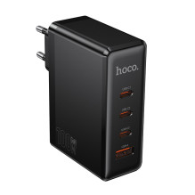 Įkroviklis Hoco N85 100W 3xUSB-C / USB-A juodas