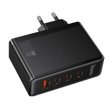 Įkroviklis Hoco N85 100W 3xUSB-C / USB-A juodas