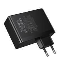 Įkroviklis Hoco N85 100W 3xUSB-C / USB-A juodas