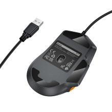 Laidinė pelė Hoco GM52 RGB Gaming juoda / pilka Laidinė pelė Hoco GM52 RGB Gaming juoda / pilka