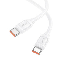 USB kabelis Hoco X115 240W USB-C to USB-C 1.0m baltas USB kabelis Hoco X115 240W USB-C to USB-C 1.0m baltas