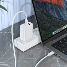 USB kabelis Hoco X115 240W USB-C to USB-C 1.0m baltas USB kabelis Hoco X115 240W USB-C to USB-C 1.0m baltas