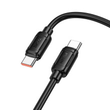 USB kabelis Hoco X115 240W USB-C to USB-C 1.0m juodas USB kabelis Hoco X115 240W USB-C to USB-C 1.0m juodas