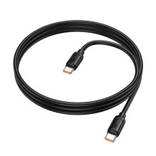 USB kabelis Hoco X115 240W USB-C to USB-C 1.0m juodas USB kabelis Hoco X115 240W USB-C to USB-C 1.0m juodas