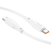 USB kabelis Hoco X93 100W USB-C to USB-C 1.0m baltas USB kabelis Hoco X93 100W USB-C to USB-C 1.0m baltas