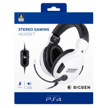 Žaidimų ausinės - Nacon Bigben Gaming Headphones with Microphone PS4 V3 White Žaidimų ausinės - Nacon Bigben Gaming Headphones with Microphone PS4 V3 White