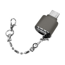 USB 2.0 kortelių skaitytuvas, skirtas „micro SD“ kortelėms, USB-C