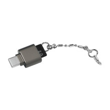 USB 2.0 kortelių skaitytuvas, skirtas „micro SD“ kortelėms, USB-C