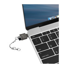 USB 2.0 kortelių skaitytuvas, skirtas „micro SD“ kortelėms, USB-C