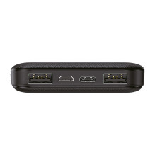 Mobile Power Bank, LiPo, 8.000 mAh, wireless charging, black