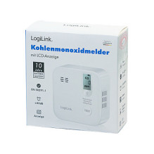 Anglies monoksido detektorius, 10 metų, su LCD ekranu