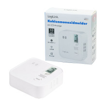 Anglies monoksido detektorius, 10 metų, su LCD ekranu