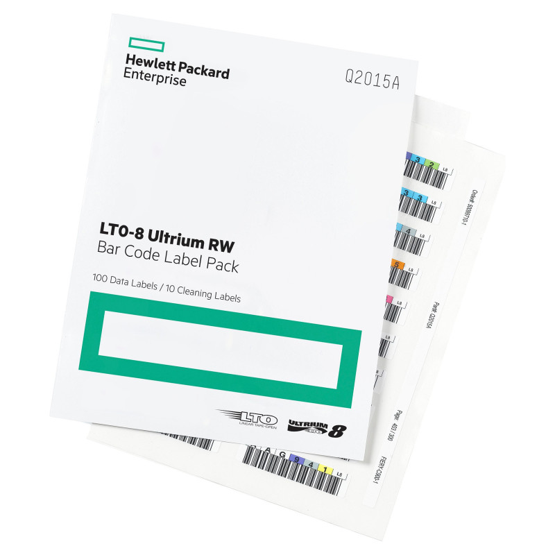 HPE LTO-8 „Ultrium RW“ brūkšninių kodų etikečių pakuotė
