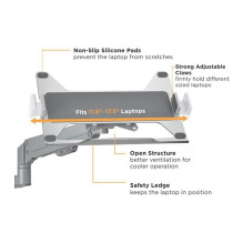 VALUE Universal Notebook- / Tablet-Halterung, VESA kompatibel, flexibel