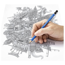STAEDTLER Bleistift Mars Lumografas 12ST Sechskant STAEDTLER Bleistift Mars Lumografas 12ST Sechskant