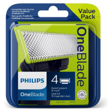 Ersatzklinge OneBlade QP240 / 50 (silber / hellgrn, 4 Stck) Ersatzklinge OneBlade QP240 / 50 (silber / hellgrn, 4 Stck)
