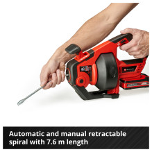 Power X-Change Akku-Rohr-Reinigungsgert TE-DA 18 / 760 Li-Solo, 18Volt (rot / schwarz, ohne Akku und Ladegert) Power X-Change Akku-Rohr-Reinigungsgert TE-DA 18 / 760 Li-Solo, 18Volt (rot / schwarz, ohne Akku und Ladegert)