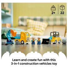LEGO DUPLO 10475 Baufahrzeuge 3-in-1-Set LEGO DUPLO 10475 Baufahrzeuge 3-in-1-Set