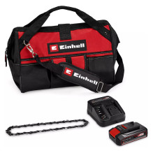 Power X-Change Akku-Astkettensge GE-PS 18/15 Li Bag Kit, 18Volt (schwarz / rot, Li-Ionen Akku 2,5Ah )