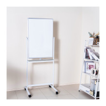 Balta sausai valoma lenta, mobili, dvipusė, metalinė, 60x90cm Balta sausai valoma lenta, mobili, dvipusė, metalinė, 60x90cm