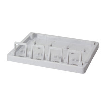 Keystone Surface Mount Box 4 Port, white