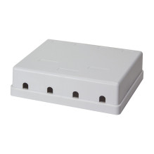Keystone Surface Mount Box 4 Port, white