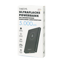 Magnetic Power Bank, 5.000 mAh, USB-C, PD 20 W, black