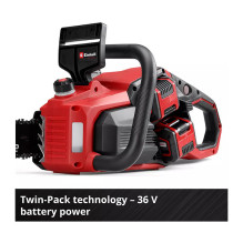 Professional Akku-Kettensge GP-LC 36 / 40 Li BL -Solo, 36Volt ( 2x18V ) (rot / schwarz, ohne Akku und Ladegert) Professional Akku-Kettensge GP-LC 36 / 40 Li BL -Solo, 36Volt ( 2x18V ) (rot / schwarz, ohne Akku und Ladegert)