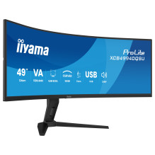 124,5 cm (49 colio) 5120 x 1440 pikselių iiyama XCB4994DQSU-B1 32:9 Dvigubas QHD VA 2 ms 120 Hz HDR DisplayPort HDMI USB