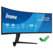 124,5 cm (49 colio) 5120 x 1440 pikselių iiyama XCB4994DQSU-B1 32:9 Dvigubas QHD VA 2 ms 120 Hz HDR DisplayPort HDMI USB