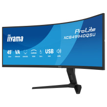 124,5 cm (49 colio) 5120 x 1440 pikselių iiyama XCB4994DQSU-B1 32:9 Dvigubas QHD VA 2 ms 120 Hz HDR DisplayPort HDMI USB