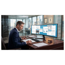 124,5 cm (49 colio) 5120 x 1440 pikselių iiyama XCB4994DQSU-B1 32:9 Dvigubas QHD VA 2 ms 120 Hz HDR DisplayPort HDMI USB