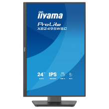 61,2 cm (24,1 colio) 1920 x 1200 pikselių iiyama XB2495WSC-B1 16:10 WUXGA IPS 4 ms 100 Hz HDMI USB šakotuvas Pasukamas a