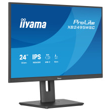 61,2 cm (24,1 colio) 1920 x 1200 pikselių iiyama XB2495WSC-B1 16:10 WUXGA IPS 4 ms 100 Hz HDMI USB šakotuvas Pasukamas a