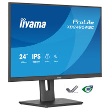 61,2 cm (24,1 colio) 1920 x 1200 pikselių iiyama XB2495WSC-B1 16:10 WUXGA IPS 4 ms 100 Hz HDMI USB šakotuvas Pasukamas a