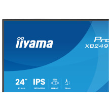 61,2 cm (24,1 colio) 1920 x 1200 pikselių iiyama XB2495WSC-B1 16:10 WUXGA IPS 4 ms 100 Hz HDMI USB šakotuvas Pasukamas a
