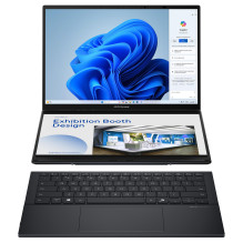 ASUS ZenBook Duo OLED UX8406CA-ISCQL302X U9-285H / 32GB / 1TBSSD / W11 Pro AZERTY prancūziškas išdėstymas ASUS ZenBook Duo OLED UX8406CA-ISCQL302X U9-285H / 32GB / 1TBSSD / W11 Pro AZERTY prancūziškas išdėstymas