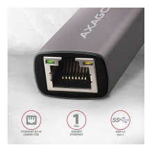 AXAGON ADE-TRC Gigabito Ethernet 10 / 100 / 1000 adapteris - USB 3.1 C tipo, titano pilkos spalvos AXAGON ADE-TRC Gigabito Ethernet 10 / 100 / 1000 adapteris - USB 3.1 C tipo, titano pilkos spalvos