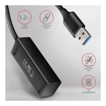 AXAGON HUE-M1AL Mini USB-A-Hub,4x USB-A 3.2 Gen 1, silber - 1,2m AXAGON HUE-M1AL Mini USB-A-Hub,4x USB-A 3.2 Gen 1, silber - 1,2m