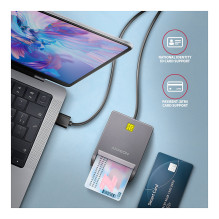 CRE-SM3T USB Smart kortelės plokščiasis skaitytuvas