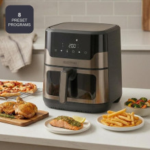 Black+Decker BXAF8001E 1700 W 8 L oil-free deep fryer, black Black+Decker BXAF8001E 1700 W 8 L oil-free deep fryer, black
